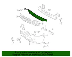 FOAM,BUMPER-FRONT CC43-50-111A MAZDA