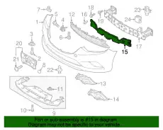 Абсорбер-усилитель бампера MAZDA GJR9-50-111A