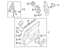 Уплотнитель стекла F151-59-821 MAZDA
