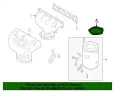 Прокладка глушителя MAZDA BP48-40-581