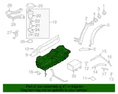 FUEL TANK LC62-42-110D MAZDA