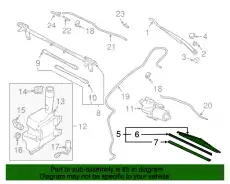 Щетка стеклоочистителя GK2C-67-330A MAZDA