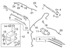 Щетка стеклоочистителя GK2C-67-330A MAZDA