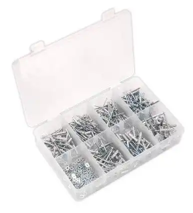 Rivets set AB075MG SEALEY