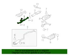 Прокладка глушителя MAZDA CA01-40-500B