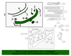 GARNISH,LIFT GATE KB7W50810N13 MAZDA