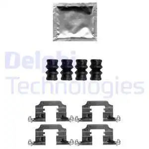 Монтажный комплект дисковых колодок LX0650 DELPHI