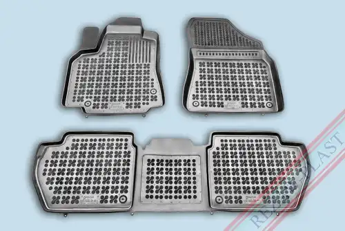 Коврики в салон REZAW-PLAST 201212 Citroen Berlingo 2008-2018 3 шт., черный