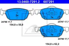 Тормозные колодки дисковые ATE 13.0460-7291.2