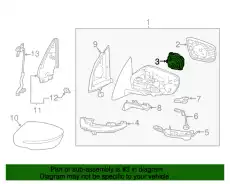 ACTUATOR ASSY-MIRROR,RH 96367-5TA0A NISSAN