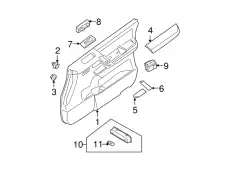 ARMREST-FRONT D 80941-7S001 NISSAN
