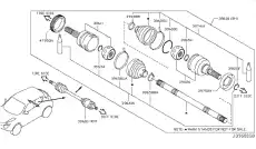 BAND BOOT, DRIV 39242-3U010 NISSAN