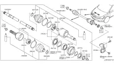 BAND-BOOT,DRIVE 39242-7S000 NISSAN