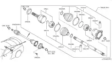 BAND-BOOT,DRIVE 39242-EA020 NISSAN