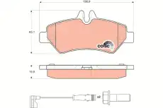 Тормозные колодки дисковые TRW GDB1697