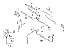 Щетка стеклоочистителя 28890-9E000 NISSAN
