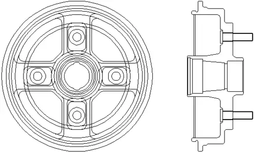 Тормозной барабан MINTEX MBD046