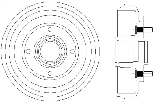 Тормозной барабан MINTEX MBD064