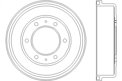 Тормозной барабан MINTEX MBD236