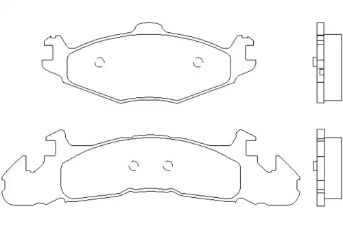 колодки дисковые торм. перед. Chry MDB1603 MINTEX