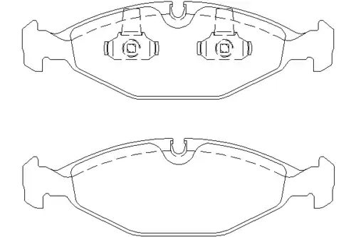 Тормозные колодки дисковые передняя ось MINTEX MDB1753
