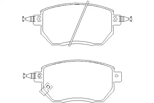 Тормозные колодки дисковые передняя ось MINTEX MDB2387