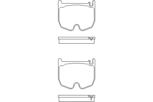 колодки дисковые торм. перед. MB MDB2839 MINTEX