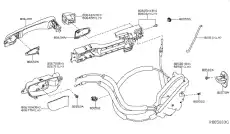 Ручка двери NISSAN 80611-5AA0A