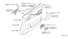 Ручка двери NISSAN 80952-EA010