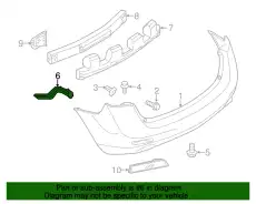BRACKET-REAR BU 85226-1GR0A NISSAN