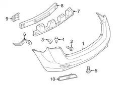 BRACKET-REAR BU 85226-1GR0A NISSAN