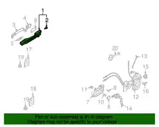 Ручка двери NISSAN 80610-CA00B