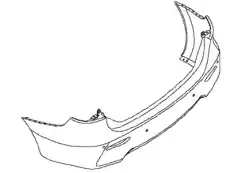 BUMPER SET-REAR 85022-3KA1H NISSAN