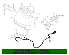 CABL HOOD LOCK 65621-3NA1C NISSAN