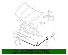 CABLE ASSY-HOOD 65620-JM00A NISSAN