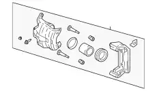 Суппорт тормозной NISSAN 41011-CD00D