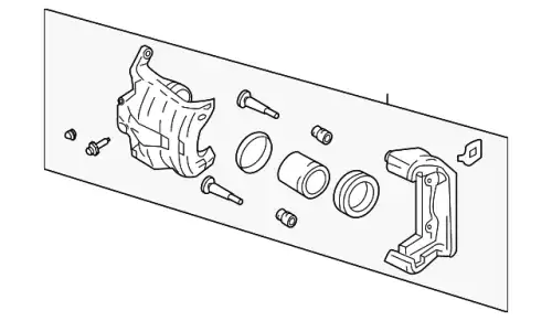 Суппорт тормозной NISSAN 41011-CD00D