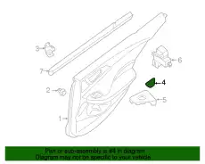 Ручка двери NISSAN 80944-4RA0A
