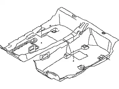 Коврики в салон NISSAN 74902-JF10A