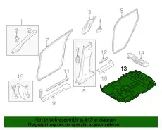 Коврики в салон NISSAN 74902-1AA1B