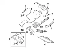 Коврики в салон NISSAN 84902-ZY80A