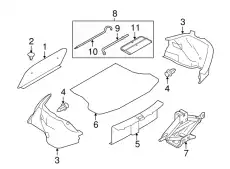 Коврики в салон NISSAN 84902-9KA0A