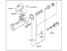 CYLINDER ASSY-C 30610-CD000 NISSAN
