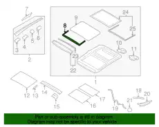 DEFLECTOR ASSY- 91280-1V42A NISSAN