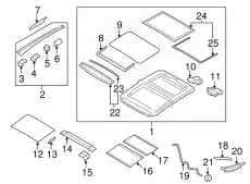 DEFLECTOR ASSY- 91280-1V42A NISSAN