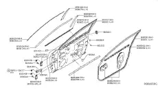 DOOR 80100-9DD0A NISSAN