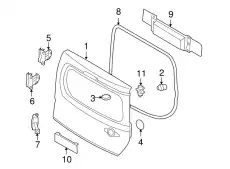 DOOR - BACK KMA0M-1FCBA NISSAN