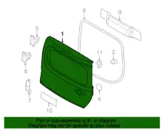 DOOR - BACK KMA0M-1FCBA NISSAN
