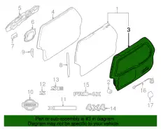 DOOR ASMY-BACK 90150-9CF0A NISSAN