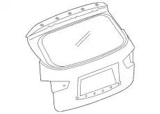 DOOR ASSY-BACK, UPPER 901503KA1B NISSAN